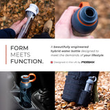 Promixx FORM Protein Shaker Bottle - A Premium for Shakes Infusions and Hydration Durable Gym Bottle, Leakproof Lid, Odorless 26oz (Graphite Gray), (PRO-P-S2-760SHAKER-GGCG)