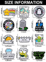Funny Enamel Pins for Adults – Metal Humorous Sarcastic Pins for Backpacks, Jackets & Hats – Gift for Coworkers & Friends (Funny)