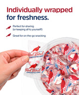 Red Bird Soft Peppermint Puffs, Soft Mints Individually Wrapped, 52 oz Tub