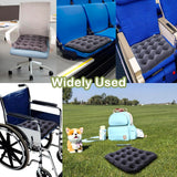 POPIPEN Inflatable Seat Cushion, Portable Air Seat Chair Cushions for Pressure Relief Breathable Waffle Square Seat Pad for Home Car Wheelchairs Office Chairs and Airplanes (1 Pack)