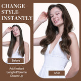 GOO GOO Clip in Hair Extensions Real Human Hair, Remy Human Hair Extensions Clip ins for Women, Natural Human Hair, 20inch 120g 7Pcs, 4A Chocolate Brown