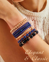 MILACOLATO 4 Sets Boho Stackable Bracelets for Women Adjustable