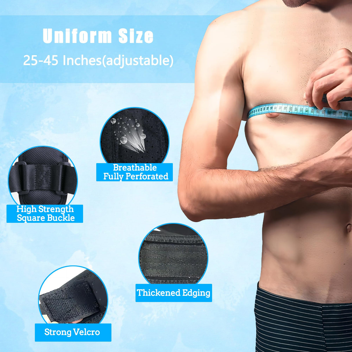PREMIUM-FUSION Back Brace Posture Corrector for Women and Men - Invisible & Mesh Breathable Upper Back Brace - Adjustable Back Straightener - Relieve Shoulder, Neck & Back Pain, 1 PCS