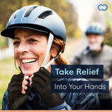 Copper Compression Arthritis Gloves | Fingerless Arthritis Carpal Tunnel Pain Relief Gloves For Men & Women | Hand Support Wrist Brace For Rheumatoid, Tendonitis, Swelling, Crocheting, Typing (M)