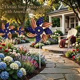 250th Anniversary USA Freedom Wind Spinners, Patriotic Pinwheels Red White Blue Decor for 4th of July Memorial Day Yard Lawn Parade Party, 12Pcs America 250 Decorations 1776-2026