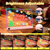 Lumiboard Led Drawing Board with 13 Light Effects, 16" Rechargeable Glow Doodle LED Note Board with Colors, Neon Light Up Drawing Tablet Gifts for Kids for Easter Birthday Christmas Gift Ideas