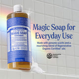 Dr. Bronner's Peppermint Pure-Castile Liquid Soap, Hand Soap, 32 oz