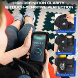 BIBIVENTA Weighted Vest for Women & Men, 20lb Body Weight Vest with Touchscreen Phone Holder & Reflective Stripe, Workout Equipment for Weight Loss, Fitness, Walking, Running, Cardio, Strength Training