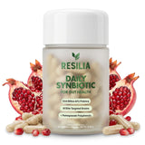 Resilia Synbiotic Probiotic + Prebiotic Supplement for Women & Men – 53.6 Billion AFU, 19 Strains, Shelf-Stable Capsules with Polyphenols, Digestive & Gut Balance Support, 60 Capsules