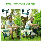 KVR Upgraded Garden Kneeler and Seat with Thicken & Widen Soft Kneeling Pad,Heavy Duty Foldable Gardener Stool with 2 Tool Pouches,Gardening Gifts for Women Mom Men Seniors¡­…