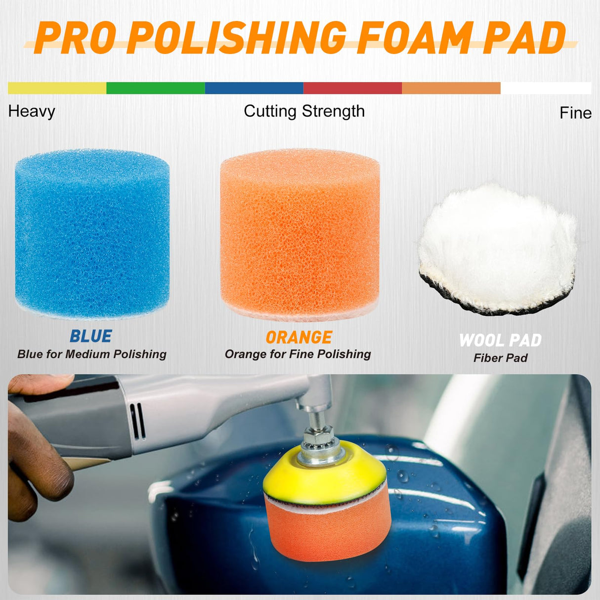 Pukamam 331 PCS 2 Inch Wet Dry Sanding Discs Grit 60 80 120 150 180 240 320 400 600 800 1000 1500 2000 3000 5000 10000 Hook and Loop for Drill Sanding Attachment