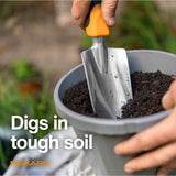 Fiskars Ergo Garden Trowel, Hand Tool for Digging & Planting, 6-Pack