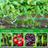 Toolazy Trellis Netting 47" x328' Green - Heavy Duty 6" Mesh Plant Support Net for Climbing Vegetables, Garden Trellis Roll for Tomato Cucumber Pea Bean Vine Grow Tent Scrog Hydroponic