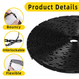 codree 50 FT Plastic Chain Lock Tree Tie, 1/2 Inch Wide Adjustable Tree Support Straps for Staking, Flexible Reusable Cable Plant Trees Ties for Leaning Tree Garden Accessories