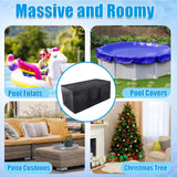 Aulock 140 Gallon Extra Large Storage Bags - Heavy-duty Pool Cover Storage with 4 Carrying Handles, Christmas Tree Bag, 56''x24''x24''