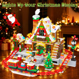Advent Calendar 2026 Christmas Train House Building Blocks for Kids Adults