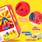 JOYIN Claw Machine Arcade Toy with LED Light & Adjustable Sound, Rechargable Dispenser Toys Mini Vending Machine for Kids - Perfect Christmas & Birthday Big Gifts for Kids, Ages 3+