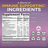 Viva Naturals Sugar-Free Sambucus Elderberry Gummies for Kids, 8-in-1 Children Immune Support with Vitamin C & Zinc – Chewable, Vegan & Gluten-Free (120 Count) for Daily Wellness