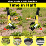 Bird Twig Garden Hoe for Weeding - Sharp Push Pull Blade,Stainless Steel Stirrup Weeder Hoe, 30-54 Inch Adjustable, Stand Up Loop Weed Hoe Tool for Women Seniors