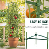 100PCS Stake Arms for Tomato Cage, 11.8 Inches Expandable Trellis Connectors, Tomato Stake Supports, 11mm Bayonet Diameter Plant Stakes for Climbing Plants, Tomatoes Stakes, Vegetables