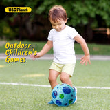 U&C Planet 2 Pack Playground Balls for Toddler Kids, 8.5 inches Cartoon Rubber Balls with Pump, Kickball Outdoor Indoor Game, Great Gift for Boys Girls Aged 1 Above, Operation Christmas Child Shoebox