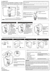 Fluidmaster PRO550UK Top/Side/Front Mounted Dual Flush Valve - White