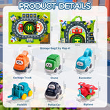 6PCS Big Truck Toy Set with Playmat