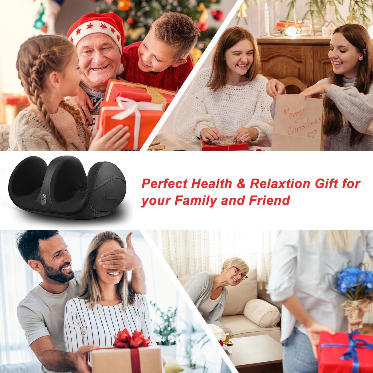 Oioll Foot Massager with Heat,Gifts for Mom Women,Deep Tissue Feet & Calf Massager,Birthday Gifts for Women Mom Men Dad Her Him