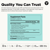 Vital Vitamins Multi Collagen Pills for Women & Men (2-Pack) - Hydrolyzed Collagen Peptides - Type I, II, III, V, X - Grass Fed, Non-GMO