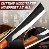 Freelander Japanese Machete with Wood Sheath for Yard Work, Gifts for Men