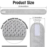 Giegxin 25 Pcs Spa Headbands Bulk Facial Makeup Hair Wrap Bath Shower Adjustable Double Layer Coral Fleece with Hook and Loop (Multicolor)