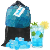 Nilpferd 360 Pack Reusable Ice Cubes for Drinks, BPA-Free Ice Packs for Lunch Boxes, Coolers, Refreezable Plastic Ice Cubes Without Diluting Drinks for Party Hosts & Outdoor Ice Baths Enthusiasts