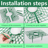 Iceyyyy 12 Packs Square Strawberry Supports-Strawberry Growing Racks- Plant Support Strawberry Stand Holder Growing Frame Keep Berries Clean