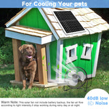 Fanspex 8" Solar Fan for Outdoor Chicken Coop, Small Greenhouse, Dog House Cooing or Air Circulation, 25W solar panel Powered Fans with Adjust Tilt