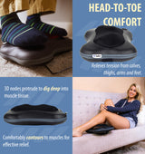 Zyllion Shiatsu Back and Neck Massager with Heat (FSA HSA Eligible) 3D Kneading Deep Tissue Massage Pillow for Muscle Pain Relief, Arthritis, Sciatica, Plantar Fasciitis on Shoulder, Leg, Foot, ZMA-13