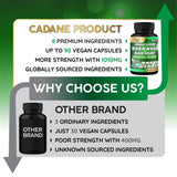 Organic Cadane Wormwood, Whole Cloves & Black Walnut Blend with Elderberry & Milk Thistle – Botanical Herbal Formula – Non-GMO, Vegan – 90 Capsules (45-Day Supply)