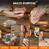 HARDELL Mini Cordless Rotary Tool 4V, 5-Speed Rotary Tool Kit with 42 Accessories, Rechargeable Power Rotary Tool for Engraving, Sanding, Polishing, Drilling, Grinding, Small DIY Crafts