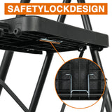 Step Ladder, Folding Step Stool with Wide Anti-Slip Pedals, Sturdy Steel Ladder with Handrail, Space-Saving, Portable for Home & Adults, 5 Step Ladder