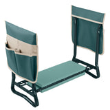 Garden Kneeler and Seat - 2-in-1 Foldable Garden Kneeling Pad and Stool with Removable Pockets for Gardening Tools - Gardening Gifts for Women, Mom, Dad, Seniors or Grandparents by Pure Garden (Green)