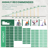 TaiH Leo Wheelchair Ramp 8 Feet, Portable Ramps for Wheelchairs for Home, 800LBS Capacity Folding Non-Slip Aluminum Handicap Ramp, Wheel Chair Ramp for Home Steps, Stairs, Doorways, Car, Curbs