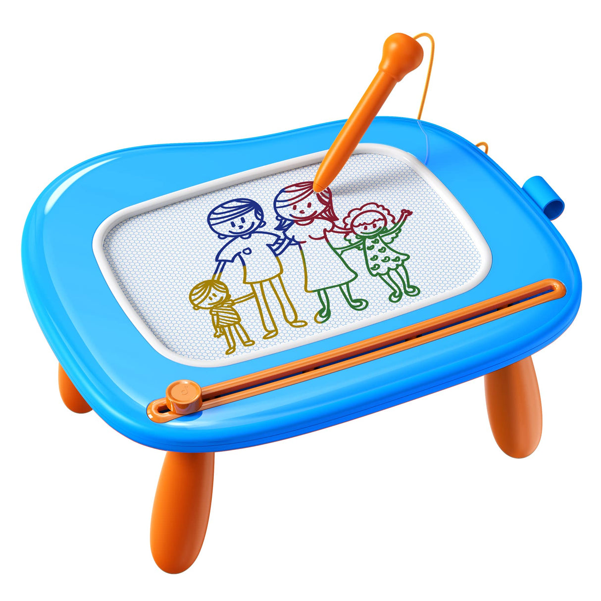 Magnetic Drawing Board, Doodle Board for Toddlers Toys Age 1-2, Magnetic Writing Board, Preschool Learning and Educational Toys for 1 2 3 Years Old Girl Boy, Gift for Birthday Christmas New Year(Blue)