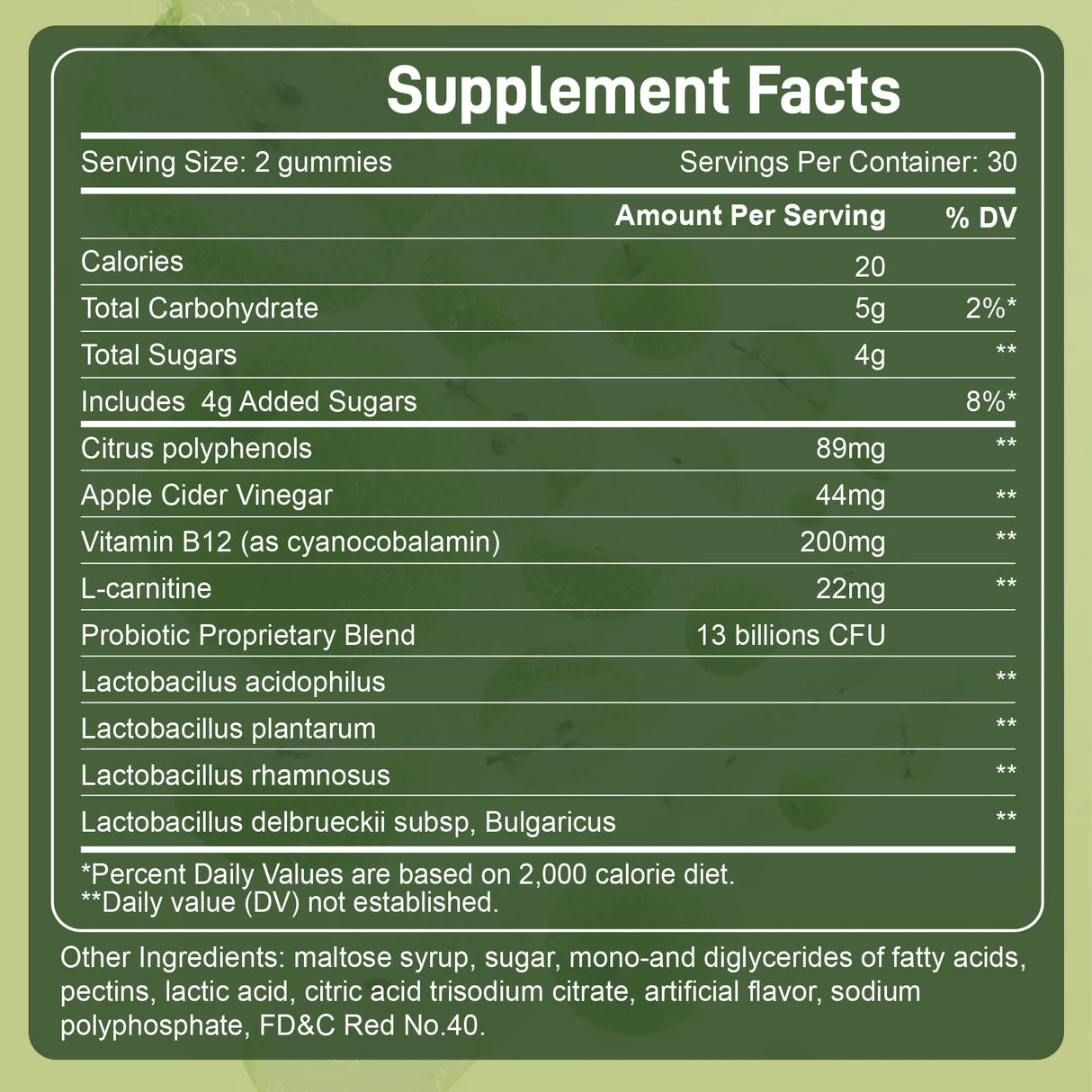 LanranBee Apple Cider Vinegar Gummies with Vitamins B12 Multivitamin ACV Supplement Gummy –Supports Digestion, Energy, Weight Management & Gut Health – Vegan, Non-GMO, Gluten-Free – 120 Count