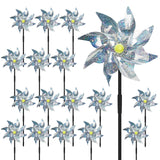 18 Pack Reflective Pinwheels for Yard and Garden,Scare Birds Away for Garden Decor,Bird Scare Devices Deterrent to Scare Birds,Keep Birds Away (Assembly Required)