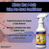 Mister Max Anti Icky Poo Enzyme Cleaner Spray Combo - Pet Urine Odor Remover & Tough Stain Remover with P-Bath (Urine Pre-Treat Conditioner)
