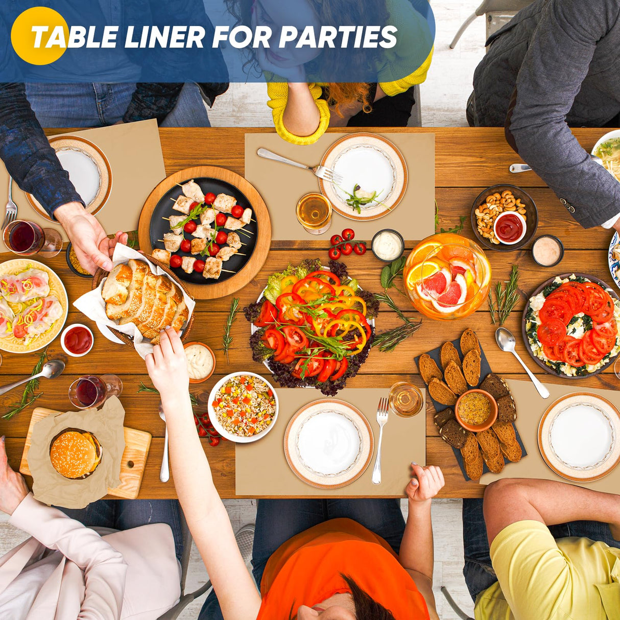 36" x 3600" (300') Brown Kraft Paper Roll, Gift Wrapping Paper for Craft Bulletin Board Art Decorative Paper Roll Christmas Bouquet Flower Table Covering Packing Shipping Moving Supplies 70GSM 50LB