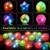 OLUPP 100 Pcs Light Up Rings, Glow In The Dark Party Supplies, 6 Style Flashing Glow In The Dark Rings for Adults & Kids, LED Ring for Birthday Party Favors, Concert, Raves, Halloween, Christmas