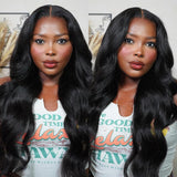 Glowig U Part Human Hair Wig Body Wave for Women Brazilian Remy Upart Human Hair Wig Beginner Friendly No Sew in NO Glue 180% Density Natural Color 20Inch