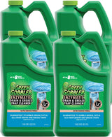 Green Gobbler ENZYMES for Grease Trap & Sewer - Controls Foul Odors & Breaks down Grease, Paper, Fat & Oil in Sewer Lines, Septic Tanks & Grease Traps (4 Gallon Case)