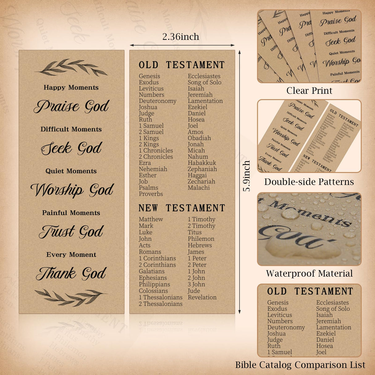 NEOACT 150 Pcs/50 Set Christian Gifts Bulk,Spiral Notebook with Bible Ballpoint Pen and Christian Bookmark,Prayer Journal Christmas Gifts for Staffs Coworkers Teachers Church Members & Pastor