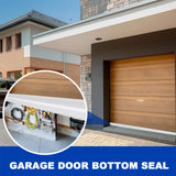 DGSL Garage Door Seals Bottom Rubber Weather Stripping Sealing Strip Replacement, Universal Weatherproof Threshold Buffering (20 Ft, White)
